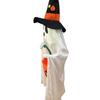 Halloween Trick or Treat Ghost Decoration Light Up White Ghost with Candy Bucket 3ft Front Porch Standing Ghost for Outdoor Yard Lawn Decor