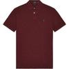 Polo Solid Logo Straight Fit Polo Shirt Men Tops Burgundy 710534735-343