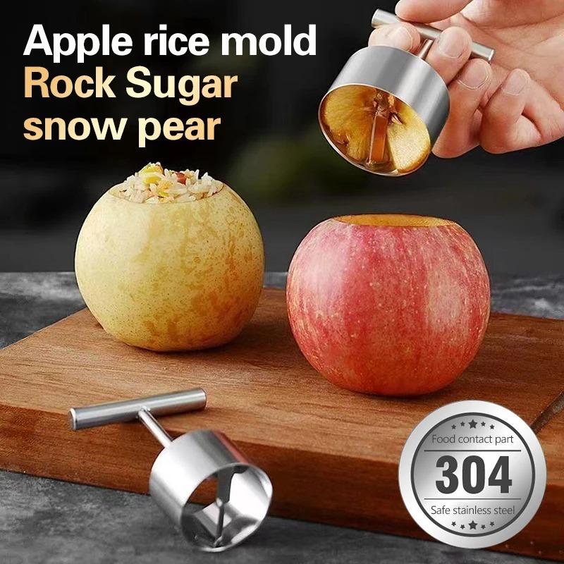 1/2PCS New Stainless Steel Vegetable Drill Fruit Corer Remover Veggie Corers With 2 Sizes for Coring and Hollowing Out  Potatoes