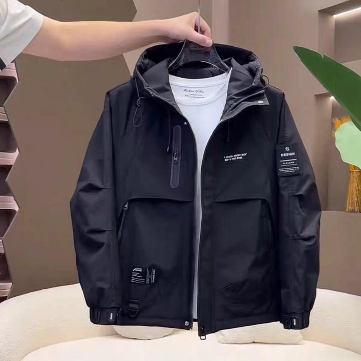 Men s Winter Hooded Cotton Jacket: Thick, Warm, Trendy, Casual Windbreaker XL