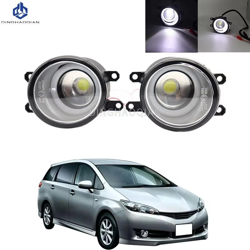2 Pieces Car Fog Light LED Angel Eye DRL Daytime Running Lamp H11 12V High Bright For Toyota Wish 2009 2010 2011 2012