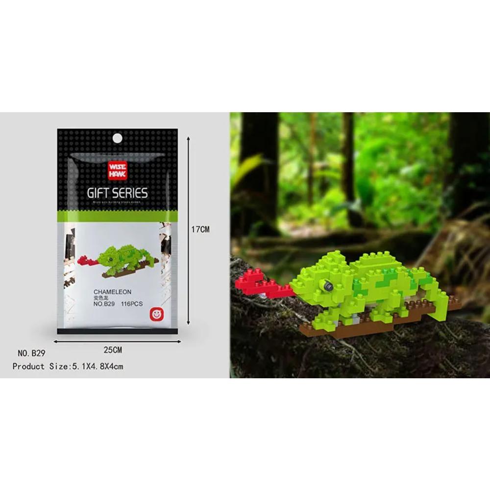 Mini Building Blocks 3D Animal Diamond Model Micro Bricks Dog Cat Bird Moose Wolf Panda Macaw Toys For Children Birthday Gifts