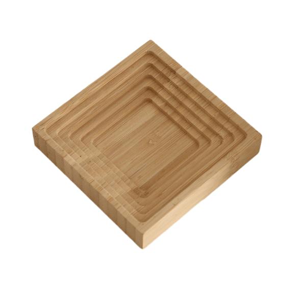 Wooden Serving Platter Geometric Decorative Serving Design Boho Tray P