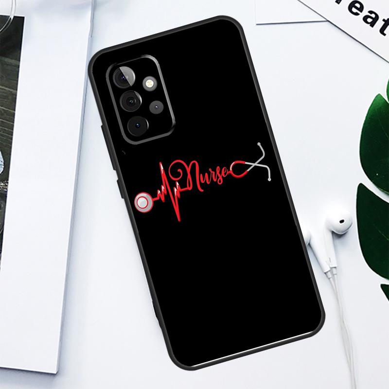 

Nurse Heartbeat For Samsung Galaxy A52 A22 A32 A54 A34 A14 A55 A35 A15 A53 A33 A13 A05 A06 A16 Phone Case Samsung A15