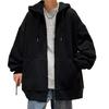 Autumn and winter Hong Kong style sweater men's hooded cardigan zipper Korean version trendy student jacket loose solid color top fashion