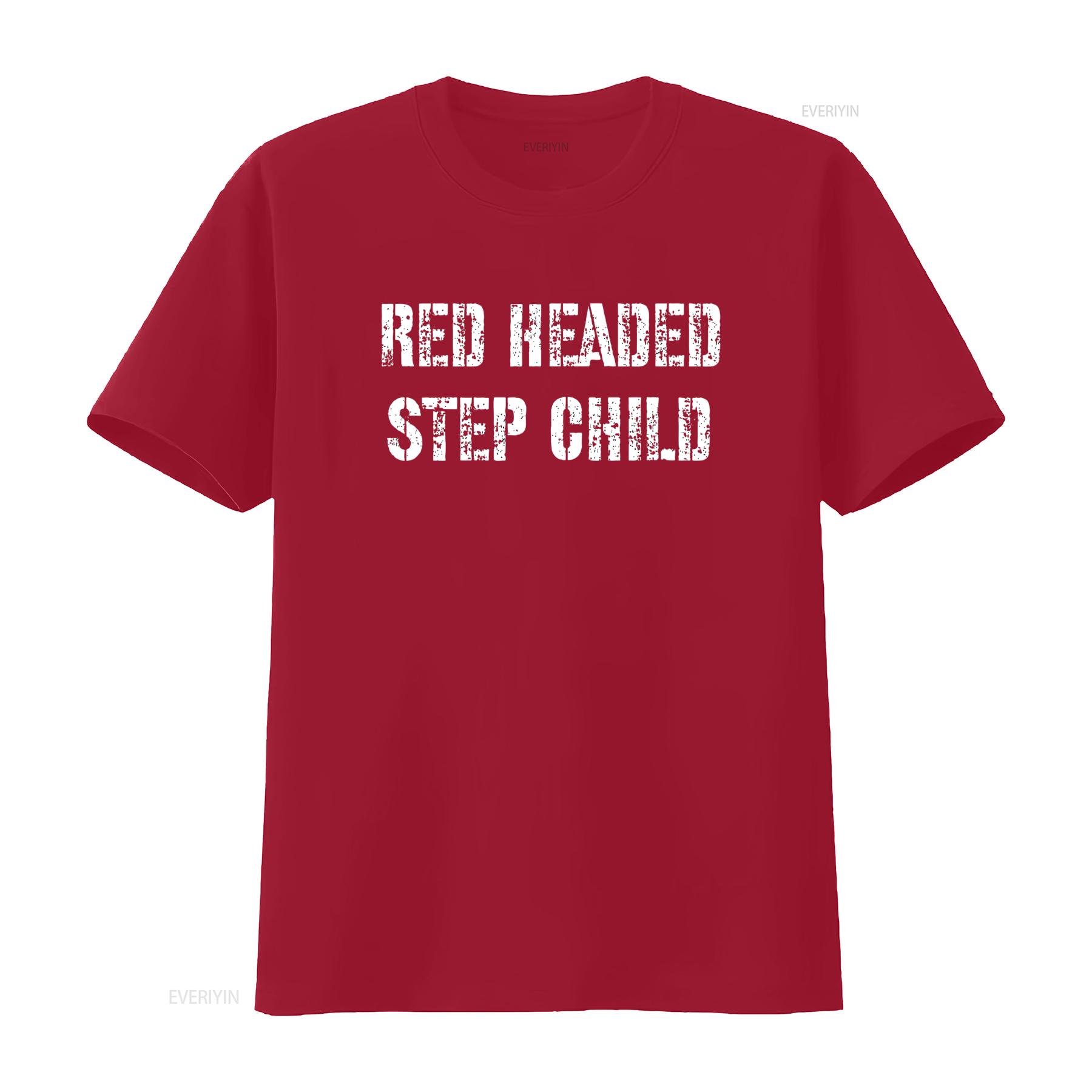 

Womens Red Headed Step Child T Shirt Black vintage Washed graphic Versatile homme Breathable Casual designer clothes Unisex S