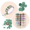 12 Rollen Blumendrahtband 15mmX2M Dekoband Ästhetisches PET-Band für Scrapbooking Journal Notizbuch Album Handyverpackung