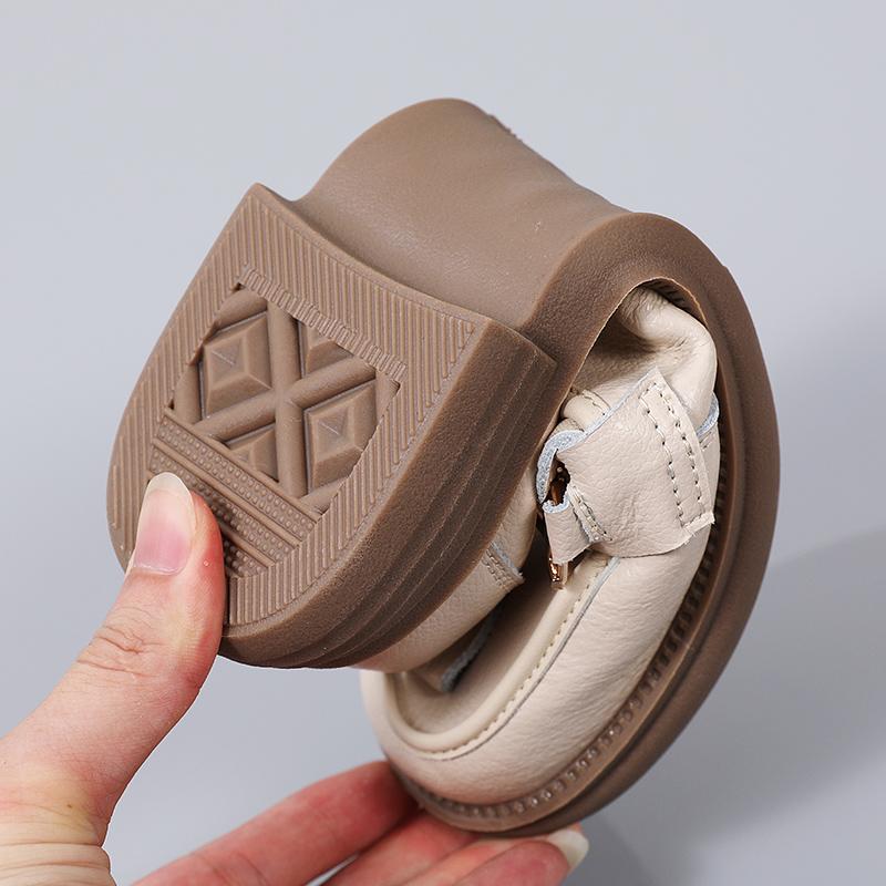 Loafers Women Shoes New In Fashion Luxury Designer Platform Thick Bottom Height Increasing Shoes Metal Chain Slip On Dress Shoes