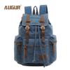 AUGUR Vintage Canvas Backpack for Men – Dual-Shoulder Laptop & School Bag