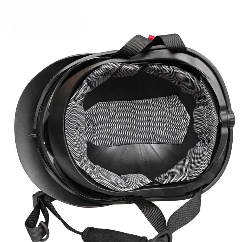 Retro Half Helmet Men's and Women's Electric Vehicle Scalp Helmet Lightweight Endoscopic Helmet