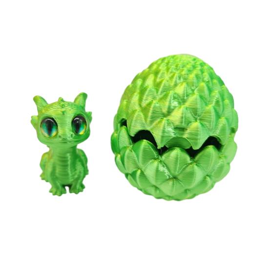 

3D-печатное украшение в виде яйца дракона, яркий цвет, маленький размер, игрушка для снятия стресса, очаровательная мультяшная статуэтка дракона