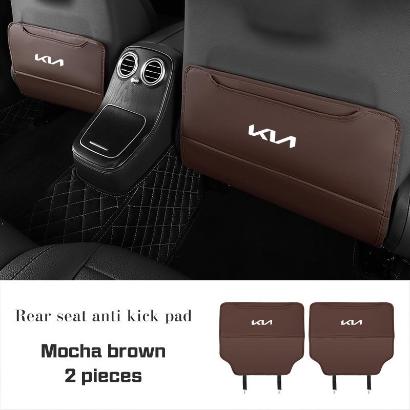 PU-Leder Auto Sitz Anti-Tritt-Matte für KIA Cadenza Sorento K3 K4 K5 K8 K9 Ceed Forte Sportage Seltos Schutzabdeckung Aufbewahrungstasche