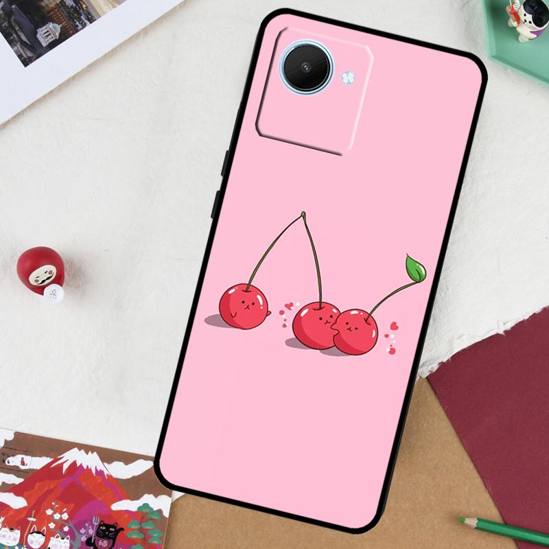 Kirschfrucht Süße Collage Für Realme GT 7 Pro GT 6 5 6T 10 11 12 13 14 Pro Plus C61 C53 C51 C21Y C25S C75 C55 C67 Hülle