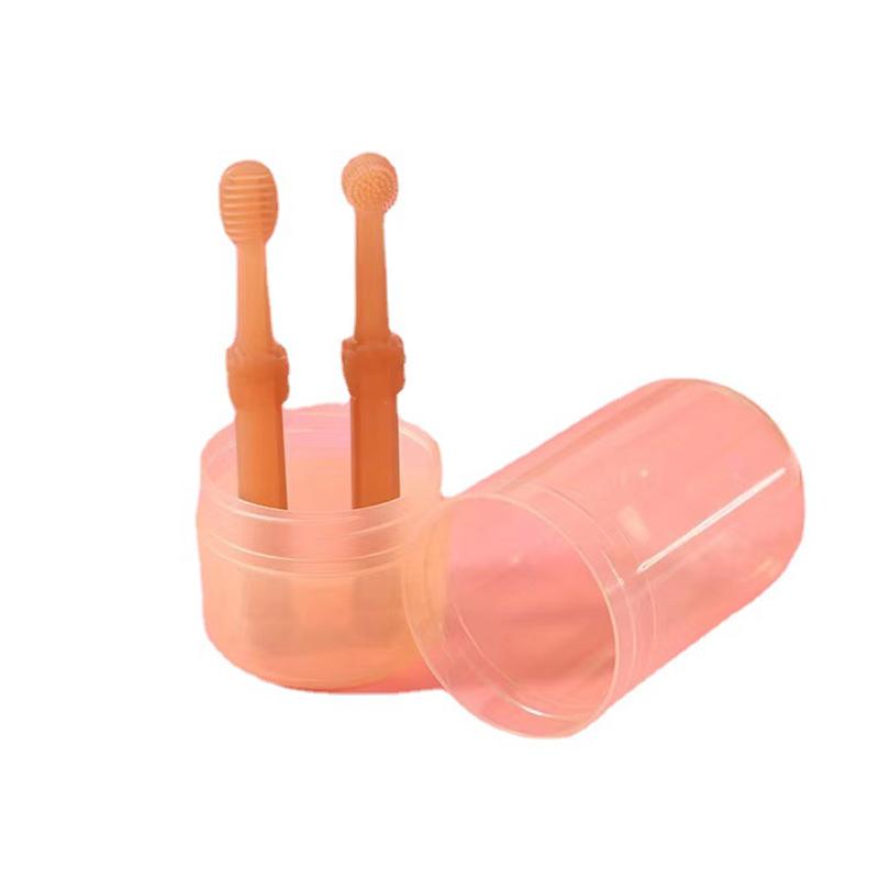 

1 набор - Набор зубных щеток для маленьких собак и кошек с коробкой для хранения, Набор зубных щеток из мягкого силикона для кошек и собак, Зубная щетка для питомцев, Очиститель языка