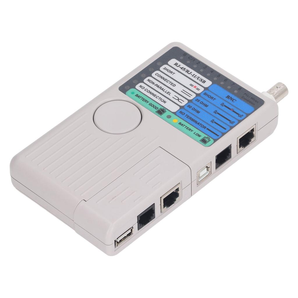 4 In 1 Remote Cable Tester Quick Response Detachable Module Network Telephone BNC USB RJ11 RJ45 Coaxial Cable Meter 90m