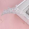 Hochzeit Haar Tiara Kristall Braut Tiara Krone Silber Farbe Diadem Schleier Tiaras Hochzeit Haarschmuck Kopfschmuck Kopfschmuck