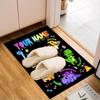 1PC Custom Name Dinosaur Artwork Theme Floor Mat Ideal for Living Room, Game Rooms, Office, Bedroom,Floor Mat Playful Design