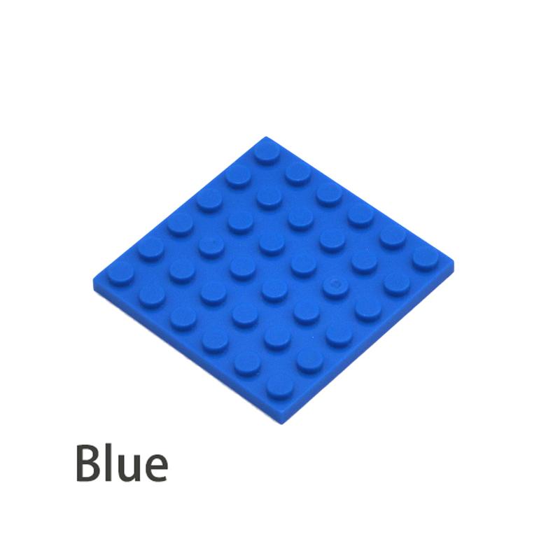 Non-Toxic 50Pcs Diy Building Blocks 6X6 Dots Thin Figures Bricks 12Color Educational Creative Size Compatible Brand Toys For Children 3958