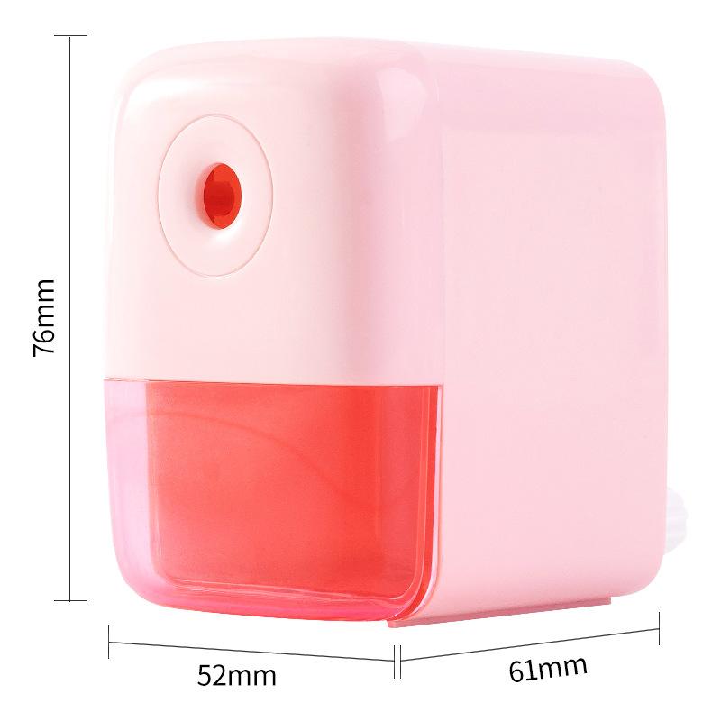 Hot selling Mechanical Hand-Cranked Automatic Pencil Sharpener Plastic (Pink,Student)
