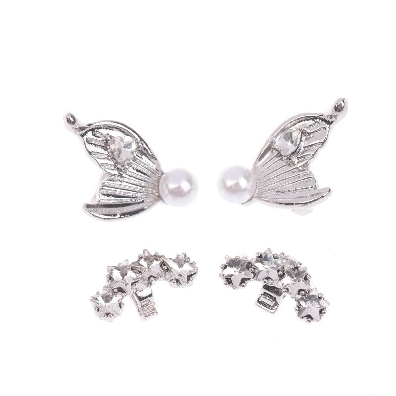 2Pcs DIY Headphone Diameter Buckle Zircon Decorative Headphone Decoration Clip Removable Easy To Install Earbud Accessories