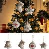 Pentagram Christmas Tree Decorations Decorative Christmas Ornament Christmas Burlap Pendant  Window