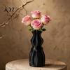 Artistic Vase with Flowing Light 3D Printed Flower Vase, Modern Decorative Minimalist Container, Luxury Home Ornament Floral Arrangement Holder