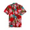 Summer Fashion Mens Hawaiian Shirts Short Sleeve Button Coconut Tree Printed Casual Beach Aloha Shirt Plus Size 6XL Hombre Ropa