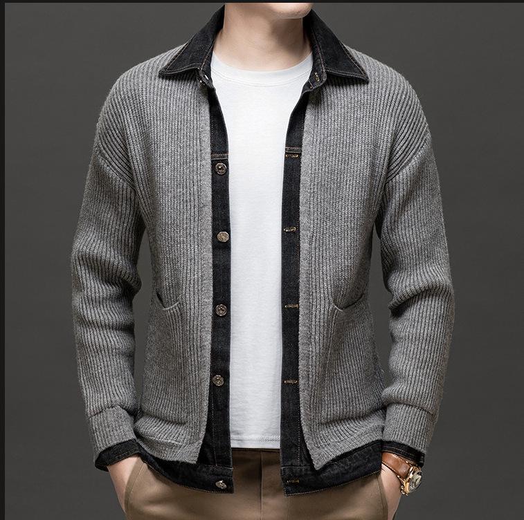 Herren 2025 Frühling/Herbst Koreanischer Stil Strick-Cardigan Pullover Jacke