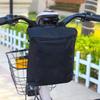 Electric Bicycle Handlebar Storage Bag Waterproof Oxford Cloth Large Capacity Universal E-bike Motorcycle Handlebar Organizer Zipper Bag