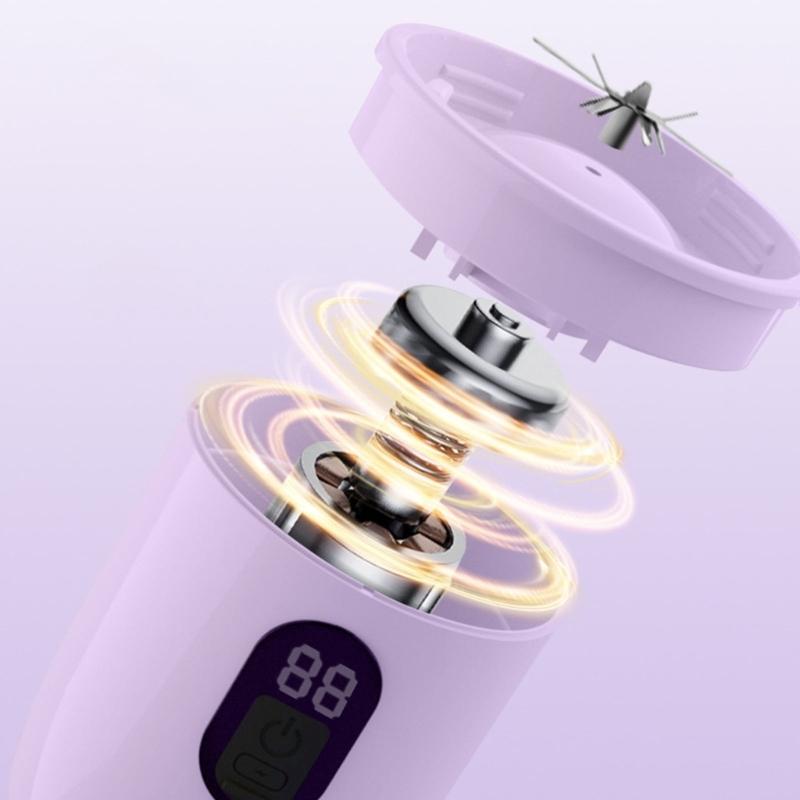 500ml Smoothie Blenders Portable USB Rechargeable Juicer with High Speed Motor Mixing Cup for Protein Shakes and Juices