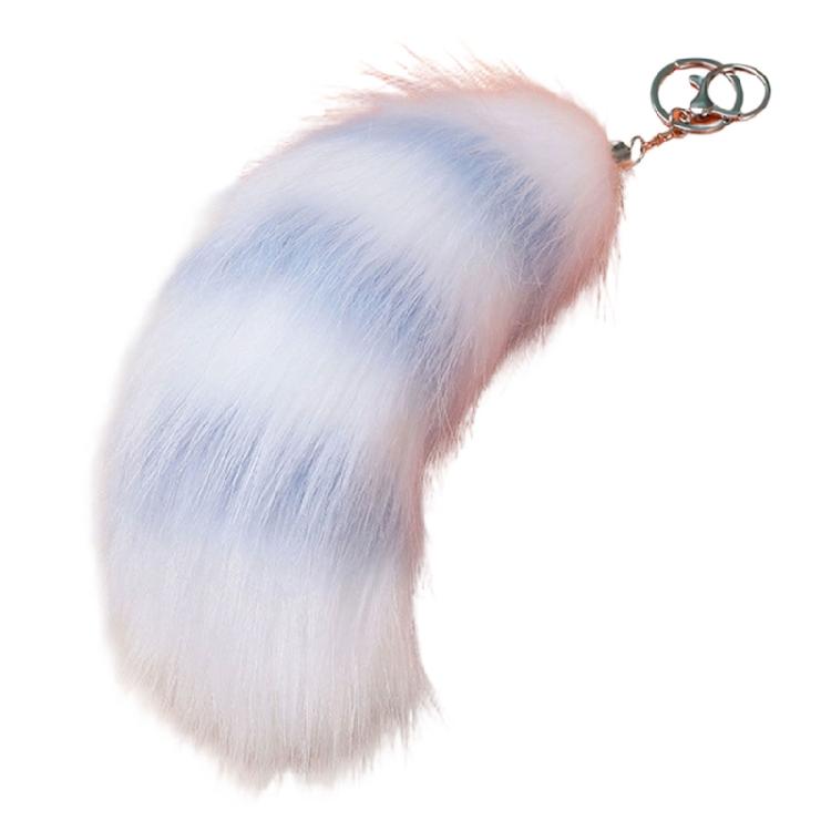 Charming Foxes Tail Keyring Versatile And Trendy Plush Keyring Decors Fashionable Bag Charm For Keys Purse Or Car Decors