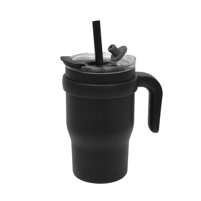 Vacuum 50Oz Big Mac Car Cup Men'S New Thermos Cup Double Layer With Straw With Handle Bingba Cup