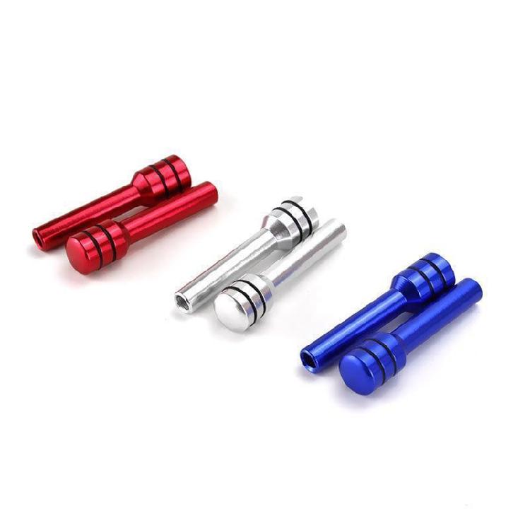 Universal Aluminum Alloy SUV Car Truck Interior Door Lock Knob Pull Pin Cover 2x