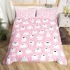 Cute Ghost Duvet Cover Halloween Theme Yellow Bedding Set Pumpkin Lantern Floral Ghosts Comforter Cover Polyester Quilt Cover