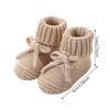 New Baby Bow Tie Knitted Sock Shoes Non-Slip Soft Sole First Walker Socks Cute Crawling Sock for Infants Toddler Footwear
