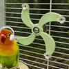 Bird Toys Interactive Rotating Windmill Toy For Mental Stimulation Entertainment Bird Toys Spinner Wheel Cage Accessories