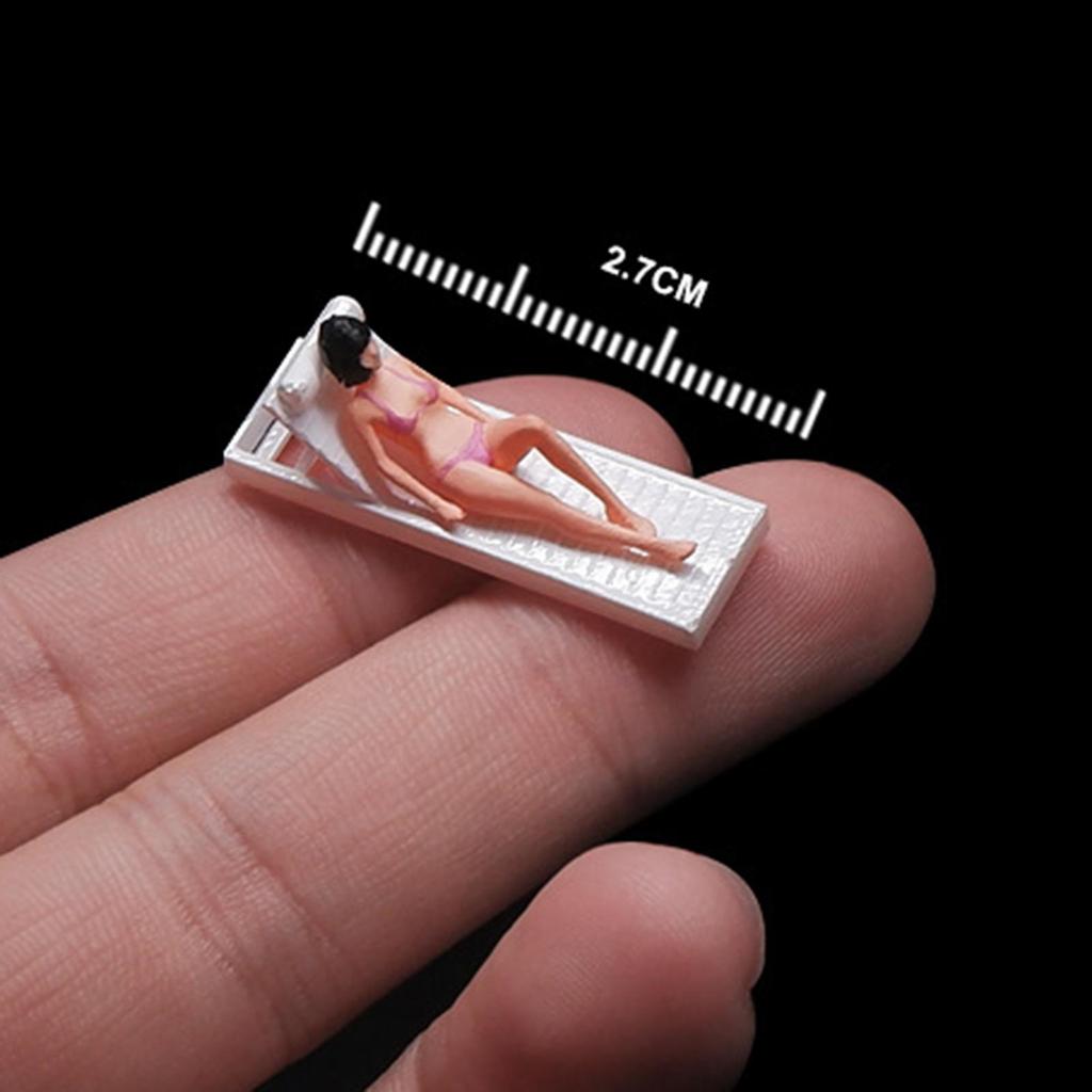 1/64 Scale Figures, Miniature People for Layout Design