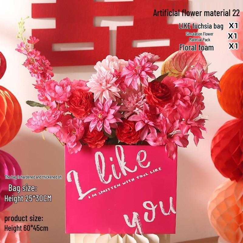 Romantic Wedding Aisle & Table Flower Arrangement: Floral Art Bouquet and Ornaments