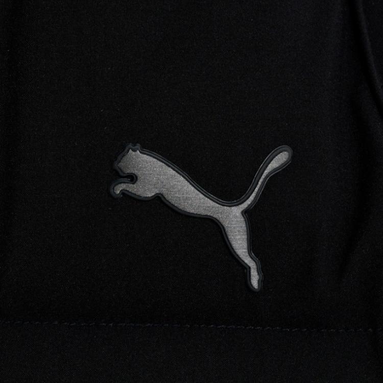 Puma Solid Color Logo Zipper Hooded Long Down Jacket Men Outerwear Black 940165-01