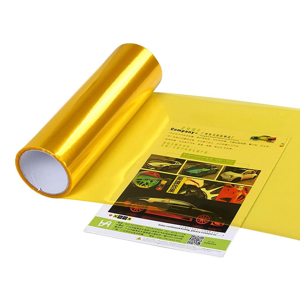 Gold and Yellow Headlight Eyeline Taillight Car Wrapping Film for and Fog UV Easy Installation Film, 30x120cm, Film, Film, Cars, Motorcycles,