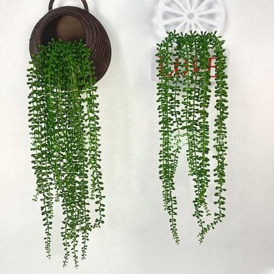 6Pcs Artificial Succulents Realistic Hanging Plants For Indoor Outdoor Room Hanging Artificial Plant Leafs Party Wall Decoration