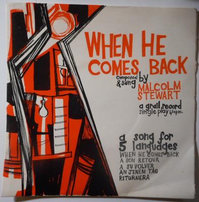 7inch Record MALCOLM STEWART - When He Comes Back GR90 Grail 1967 UK Country/Folk Used