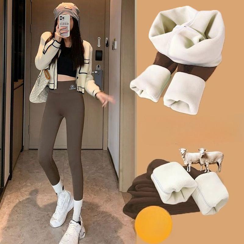 

Женская одежда для улицы из акульей кожи с флисовой подкладкой, тонкие флисовые брюки для йоги с высокой талией Барби, зимние толстые теплые леггинсы шерпа XL