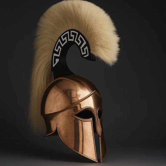 

Коринфский шлем Доспехи древнегреческого воина для косплея, LARP, декора Коллекционные Ручная работа Бронзовая реплика Подарок