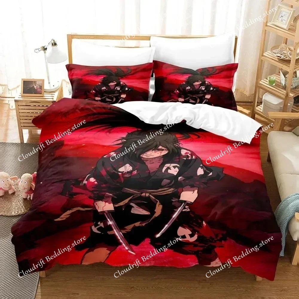 Anime Dororo Bedding Set Twin Full Queen King Size with Pillowcases Bedroom Decor 3D Printed Polyester Duvet Cover