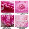 3PC Printed Bed Skirt Set 1Bed Skirt+2Pillowcases Floral Lace Bed Skirt Breathable Soft Bed Cover Bedding Set 360 ° Anti Slip Mattress Protector Cover