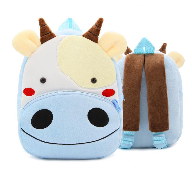 Cute Children School Bags 3D Cartoon Animal Plush Kids Backpack Kindergarten Boys Girls Schoolbags Mini Small Backpack