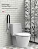 Aluminum Alloy Handrail for Elderly & Disabled: Bathroom Toilet Booster Stand-up Frame