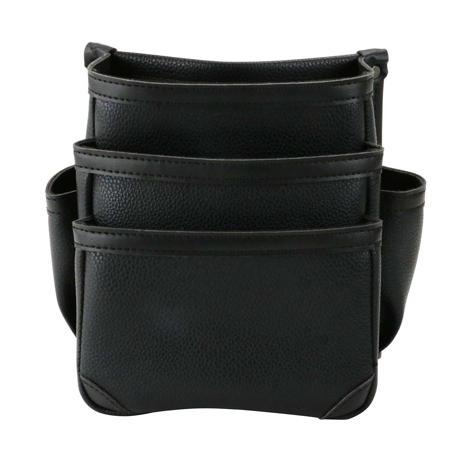 SK11 Black Tool with Side Pouch, 3-Tier, Pockets, Double-Reinforced Bottom, SSL-NB-16