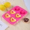 3PCS Silicone 6-Cavity Donut Baking Pan Soft Bread Mold Household Dessert Mold  Cake